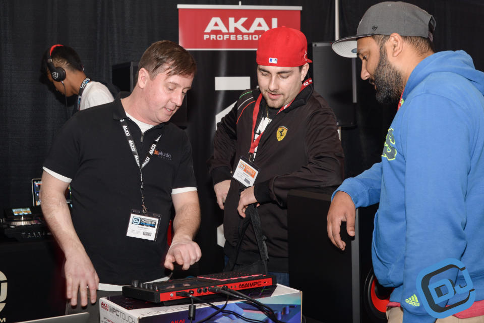 CDJ Show Product specialist demo in the Akai Professional Booth
